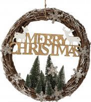 Immagine prodotto IKO Ghirlanda porta natalizia "Buon Natale" con abeti