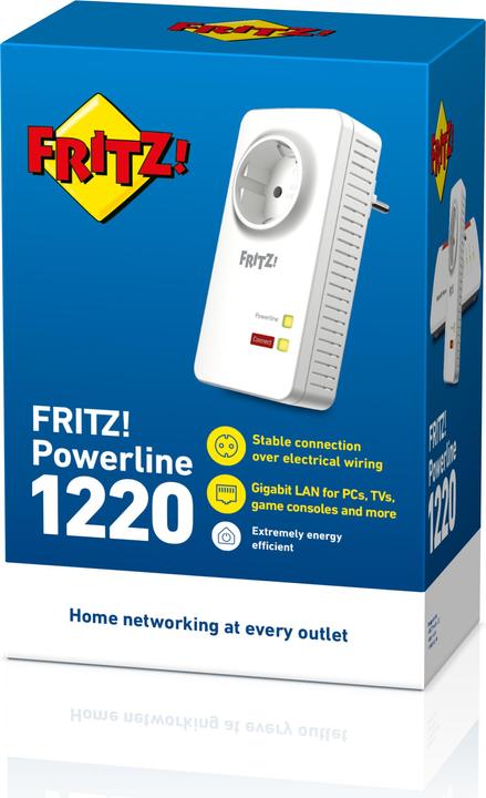 Productafbeelding AVM POWERLINE FRITZ!1200E WLAN 1200MBIT 2PZ (1200 Mbit/s)