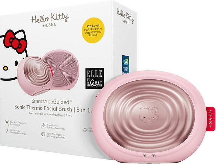 Image du produit Konjac Sponge x Hello Kitty | SmartAppGuided Sonic Thermo Facial Brush | 5 in 1 | Huidreiniging | Soie de