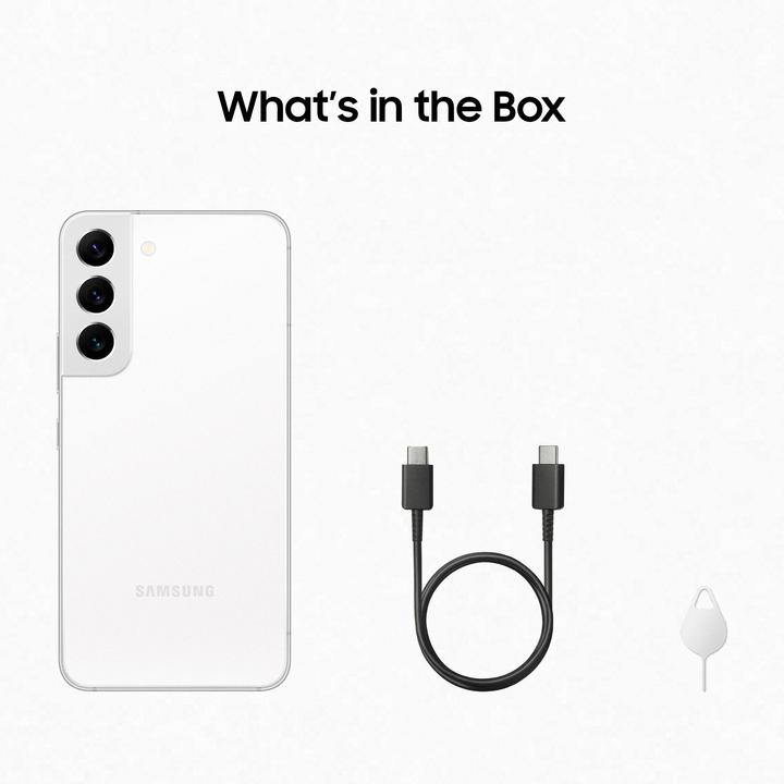 Immagine prodotto Samsung Galaxy S22 UE (128 GB, Bianco Fantasma, 6.10", Doppia SIM, 50 Mpx, 5G)