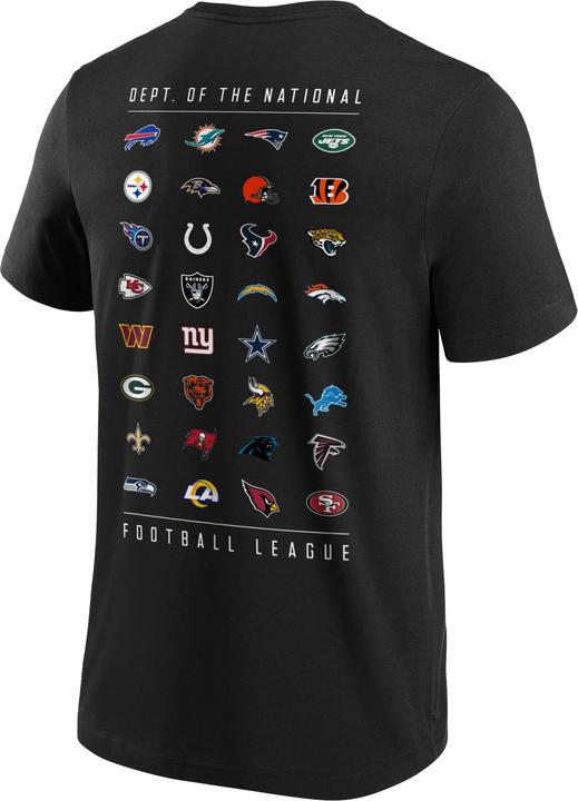 Actual product image Fanatics NFL Shield All Team Graphic T-Shirt - Size M (M)