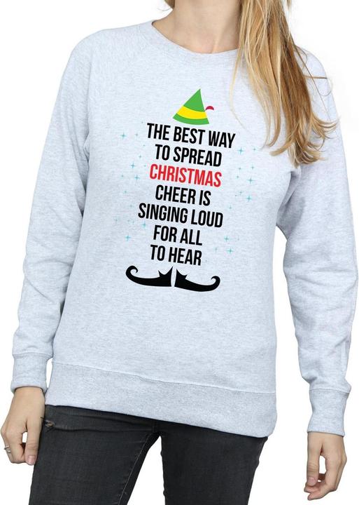 Immagine prodotto Elf Christmas Cheer Text Felpa Donna (S)