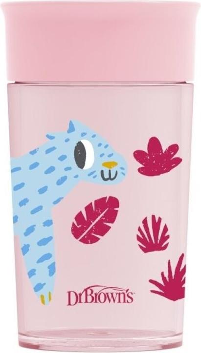 Produktbild Dr Brown' s TC01093 BECHER 360* TRINKEN AUS EINEM GLAS 300ML ROSA