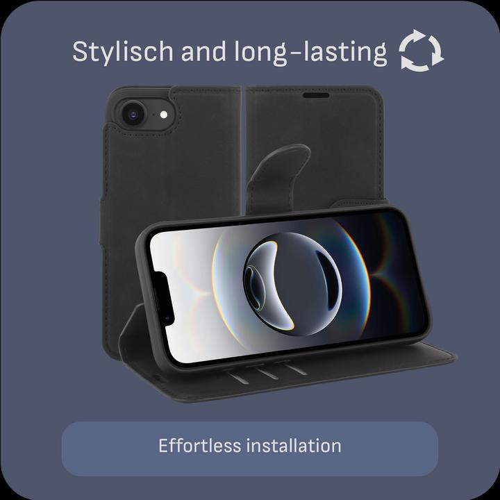 Produktbild Cazy Premium-Geldbörsen-Etui, Magnetisches Geldbörsen-Etui, Kartenfächer, Ständer (Apple iPhone 16e)