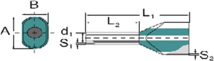 Produktbild Weidmüller 9037380000 Zwillings-Aderendhülse 0.5 mm² Teilisoliert Weiss 500 St.