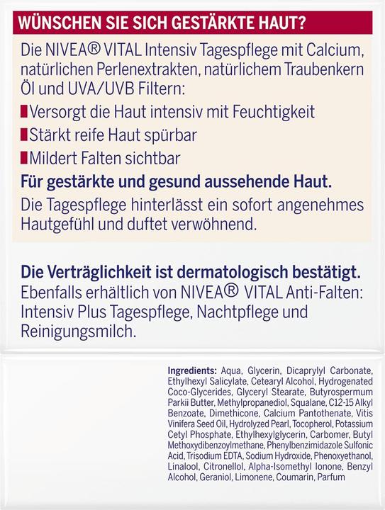 Produktbild NIVEA Vital Anti-wrinkle Intensive Day Care (50 ml, Tagescreme)