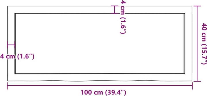 Image du produit VidaXL Gianna (100 x 6 x 40 cm)