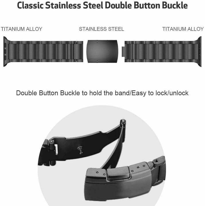 Produktbild Strap-it Titanarmband (Titan, Apple Watch)