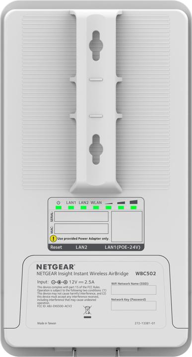 Image du produit Netgear WBC502 2PT Insight Instant Wireless AirBridge (54 Mbit/s)