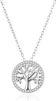 Agato Tree of Life Sterling Silver Necklace AGS1542/47