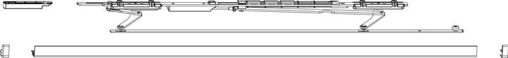 Image du produit Maco PAS Kit de ciseaux à glissière, glissière de recouvrement 13 mm, argent, FFB 901-1250 mm, droite