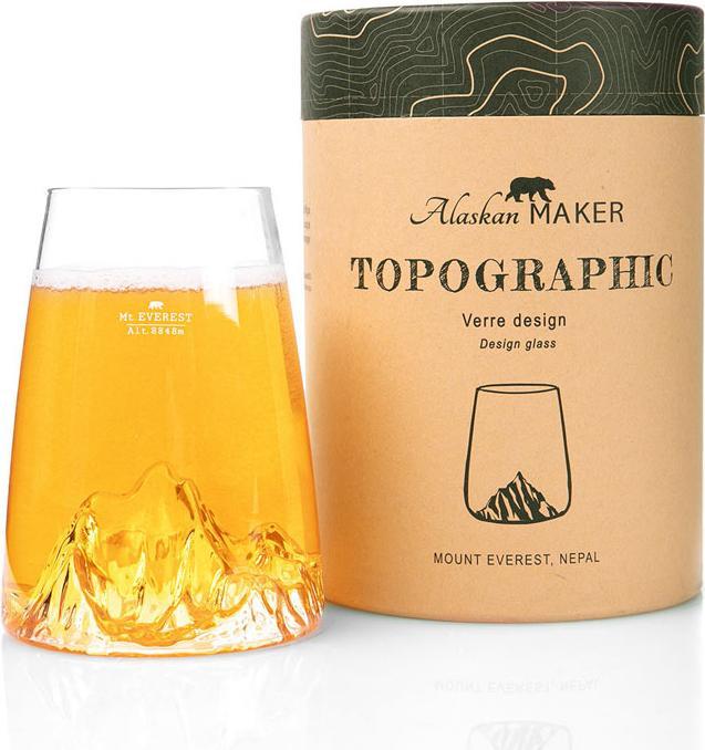 Produktbild Alaskan Maker Glas Topografisch, Mt Everest (4.50 dl)