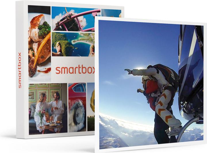 Immagine prodotto Smartbox Elicottero e lancio con paracadute in tandem sulle Alpi per 2 persone (2 pers.)
