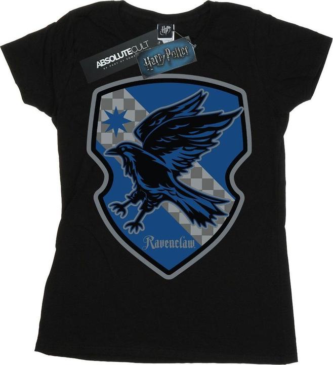 Actual product image Womens/Ladies Ravenclaw Crest Flat Cotton T-Shirt (XXL)