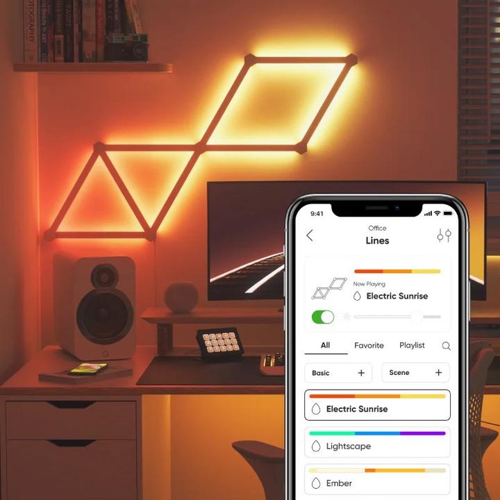Actual product image Nanoleaf Lines (RGBW, 252 cm, Indoor)