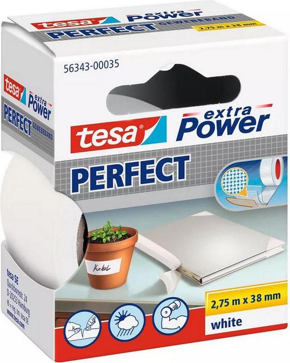 Image du produit tesa 3x EXTRA POWER PERFECT bande tissée, ductape renforcée, pack de trois (38 mm)