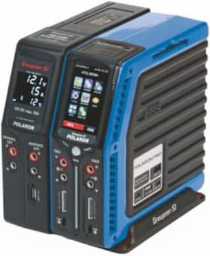 Actual product image Graupner Charger AC/DC POLARON Pro Combo, blue with DOCKING SMPS power supply unit