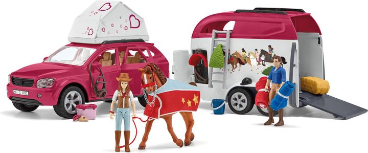 Schleich Abenteuer mit Auto und Pferdeanhänger