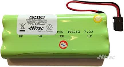 Image du produit Hitec Batterie S Aurora 9X 2000mAh 6 cell NiMH (prise UNI) (7.20 V, 2000 mAh)