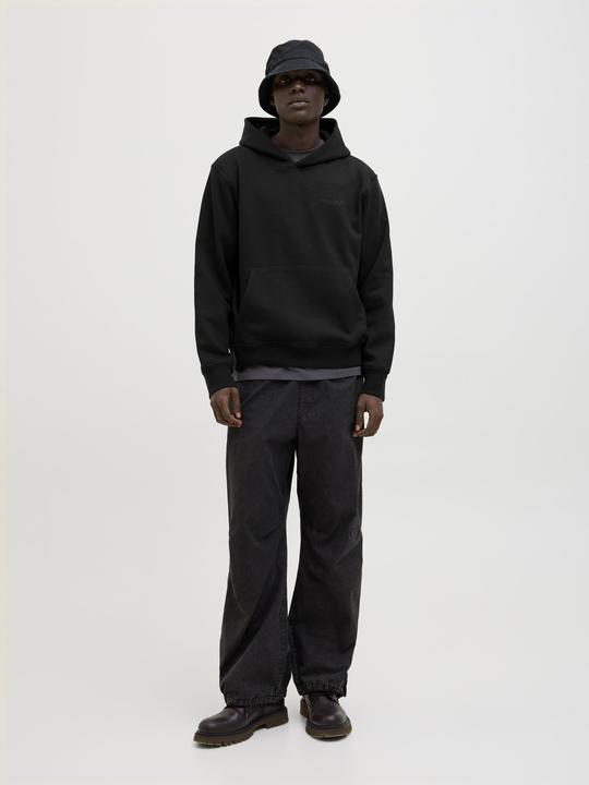 Actual product image Jack & Jones Jcointerlude Tonal Back Print Sweat Hood (M)