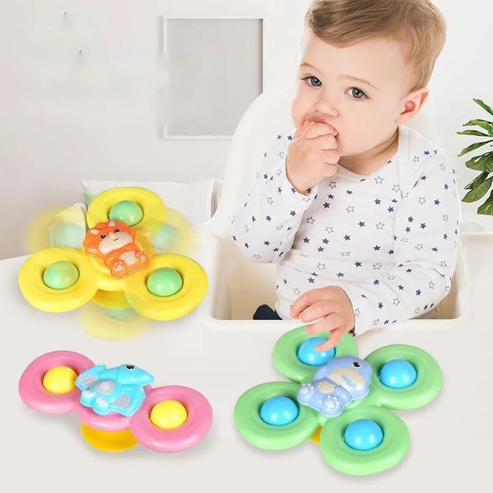 Produktbild Activity Board 3PCS Saugnapf Spinner Badespielzeug für Kinder Sensory Stress Relief Spinning Educational Toys Baby