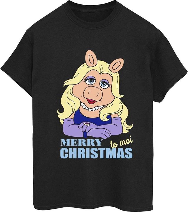 Actual product image Disney Womens/Ladies Muppets Miss Piggy Queen Of Holidays Cotton Boyfriend T-Shirt (XL)