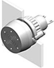 Actual product image EAO Buzzer 22mm mount black plastic front 24