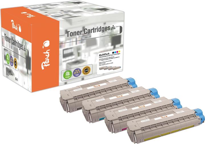 Actual product image Peach Toner OKI C5850-Series Multi Pack (M, FC, C, Y)