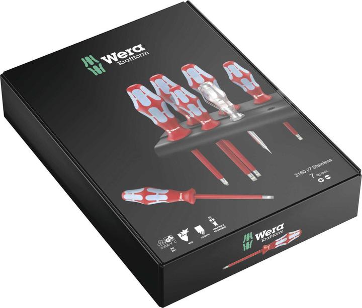 Produktbild Wera 3165 i/6 Rack (Pozidriv-Kreuzschlitz (PZ), Schlitzschrauben)