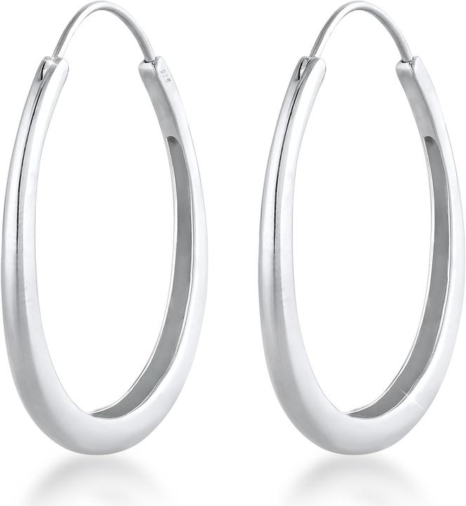Actual product image Elli Creolen Oval Geo Look (925 Silver)