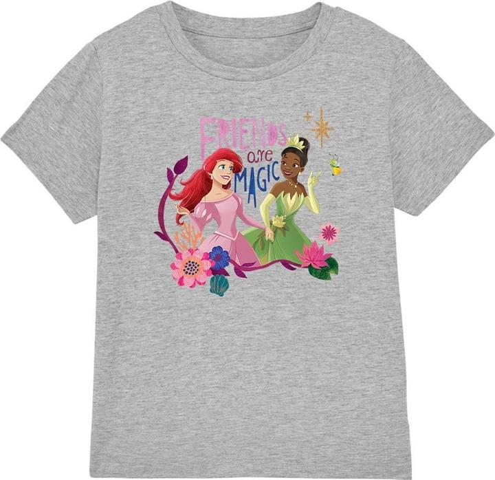 Actual product image Disney Princess Childrens/Kids Friends Are Magic Ariel And Tiana T-Shirt (116)