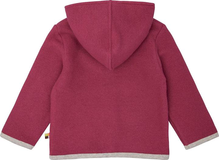 Actual product image loud + proud Wool fleece jacket with hood (86)