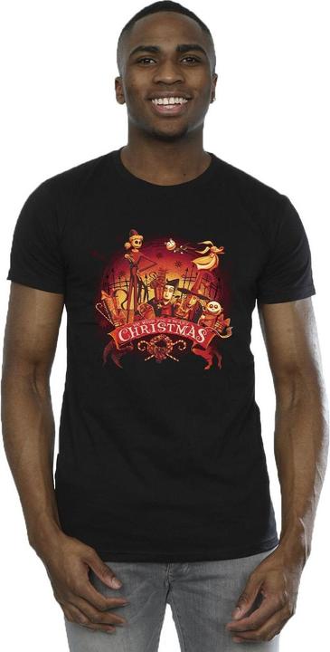 Actual product image Disney Mens The Nightmare Before Christmas Scary Christmas T-Shirt (XL)