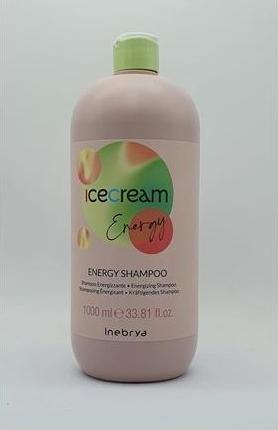 Image du produit Inebrya Ice Cream Energy szampon przeciw wypadaniu włosów 1000ml (1000 ml, Shampoing liquide)