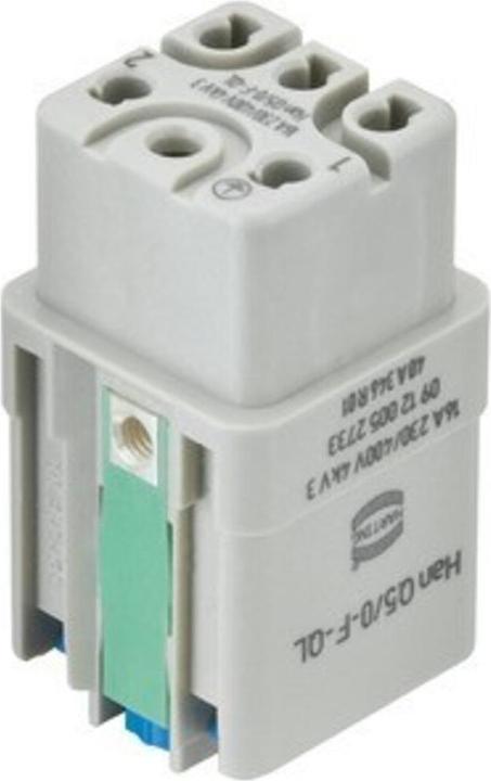 Produktbild Harting 09 12 005 2733 Tilslutningsindsats Han® Q 5 + PE Han-Quick Lock® 1 stk