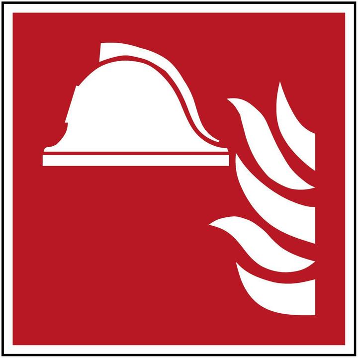 Actual product image Brady ISO safety sign - Fire-fighting equipment and devices