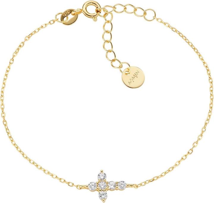 Amen Cross Armband (19 cm, Silber 925)