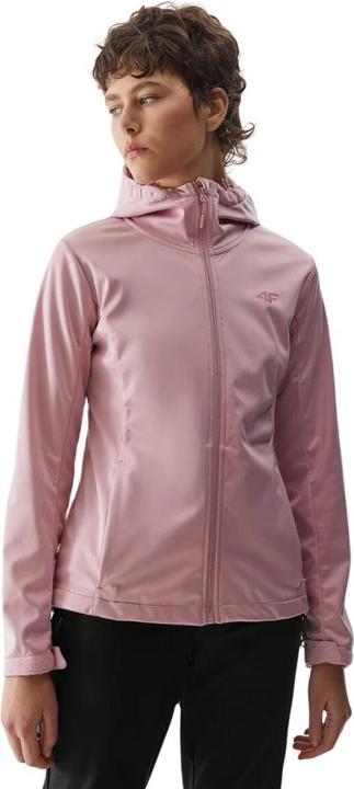 4F Kurtka damska softshell F215 jasny róż 4FWSS24TSOFF215 56S L (L)