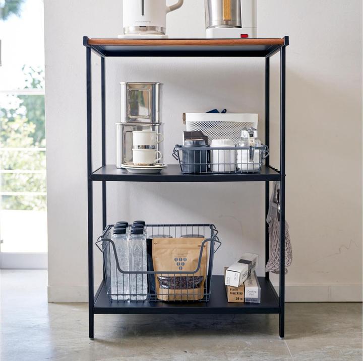 Actual product image Yamazaki 3-tier storage shelf TOWER