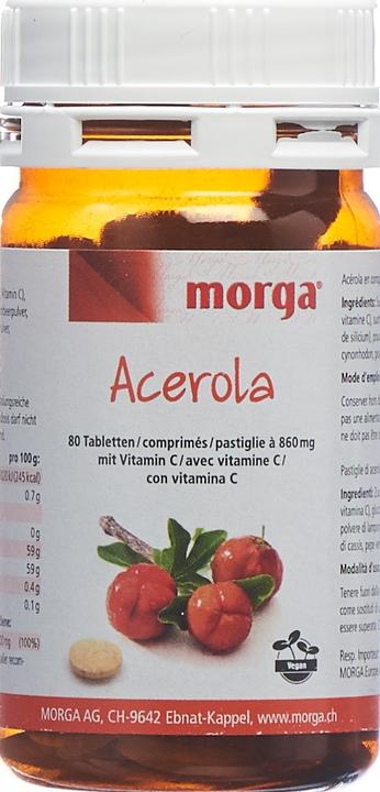 Produktbild Morga Acerola Tablette 80 mg Vitamin C (1 Stück, Tabletten, 85 g)