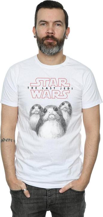 Actual product image Star Wars Mens Porg Cotton T-Shirt (M)