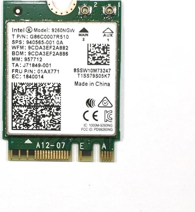 Immagine prodotto Intel Wireless-AC 9260 (M.2 (PCIe))