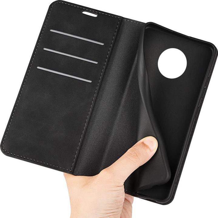 Image du produit Cover-Discount Nokia G50 - Housse soyeuse Stand Flip Case noire (Nokia G50)