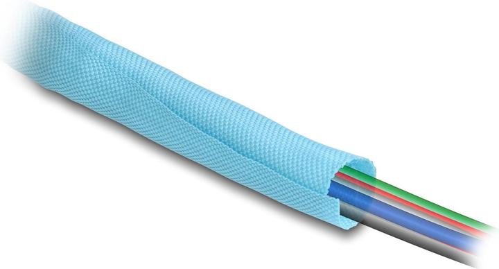 Actual product image Delock Cable conduit self closing 2 m x 19 mm Blue (Cable conduit, 200 cm)