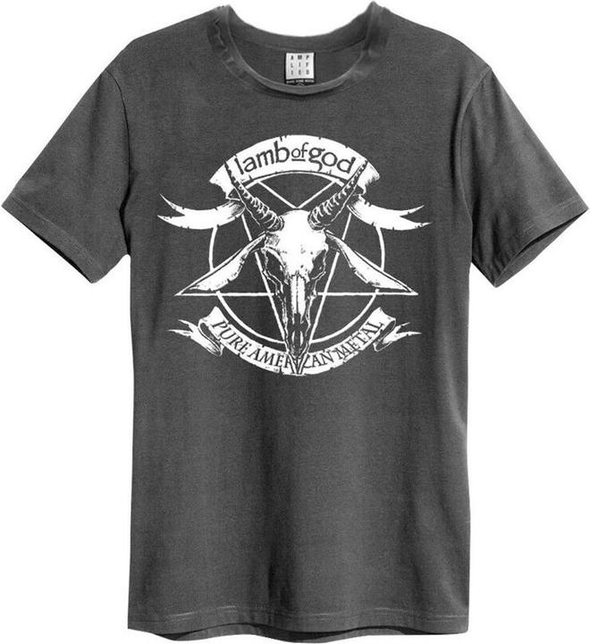 Actual product image Amplified Unisex Adult Pure American Metal Lamb Of God T-Shirt (3XL)