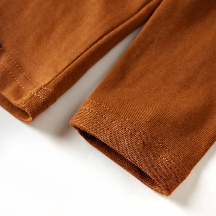 Produktbild VidaXL Kinder-Langarmshirt Cognac 104,Material: 100 (104)