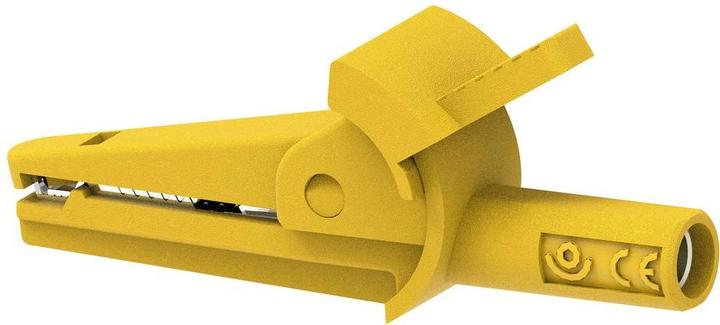 Actual product image Electro PJP 5002-IEC-d4-CD1-J Alligator clip Yellow Clamping range max.: 9 mm Length: