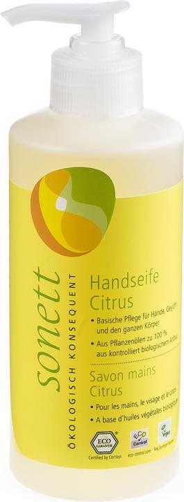 Actual product image Sonett Hand Soap Citrus Pump Dispenser (Liquid soap, 300 ml)