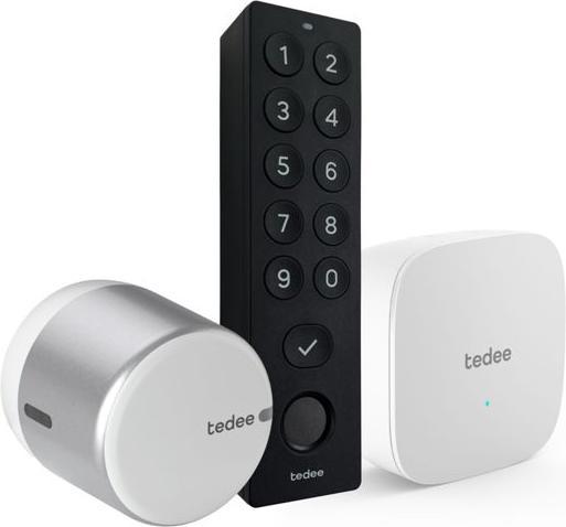 Image du produit Tedee Go 2 mit Bridge und Keypad Pro (Bluetooth, Combinaison électronique de chiffres, Smartphone, Empreinte digitale)