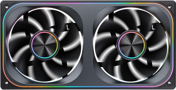 Actual product image Jonsbo ZA-240 Infinity Mirror ARGB Reverse Blade PWM Lüfter - 240mm, schwarz (240 mm)